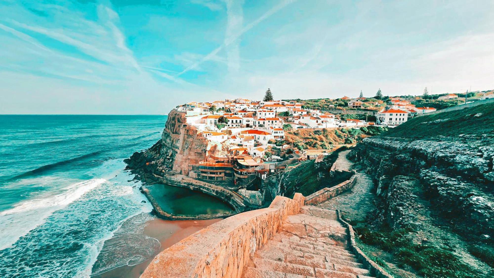 Um Lugar Ao Sol Beach House Azenhas Do Mar Sintra Esterno foto